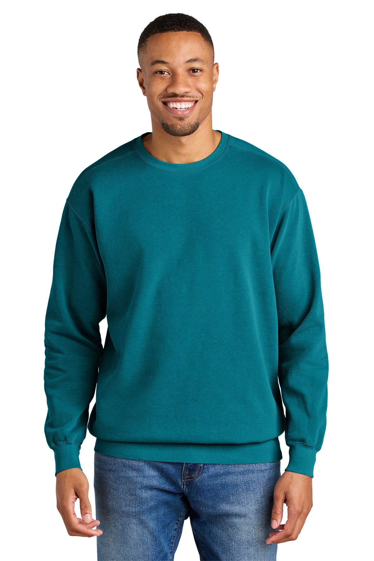 COMFORT COLORS  ®  Ring Spun Crewneck Sweatshirt. 1566 - Topaz Blue