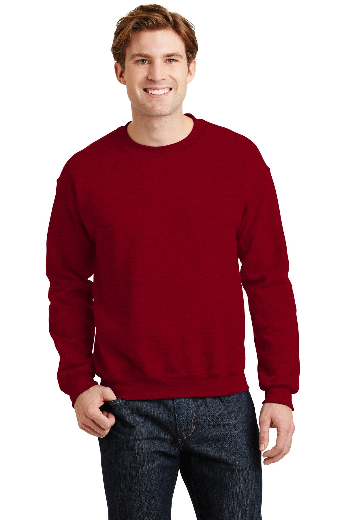 Gildan ®  - Heavy Blend™ Crewneck Sweatshirt.  18000 - Antique Cherry Red