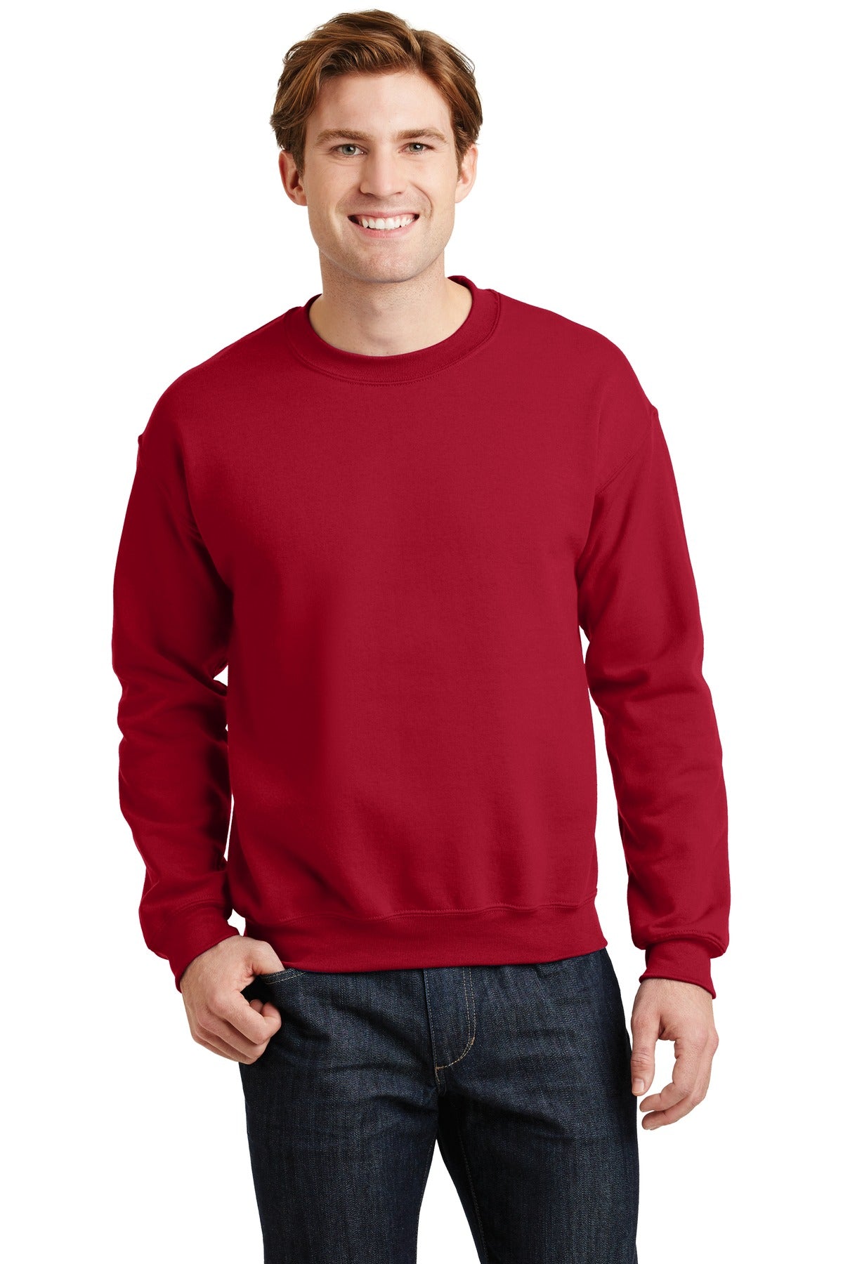 Gildan® - Heavy Blend™ Crewneck Sweatshirt.  18000 - Cherry Red