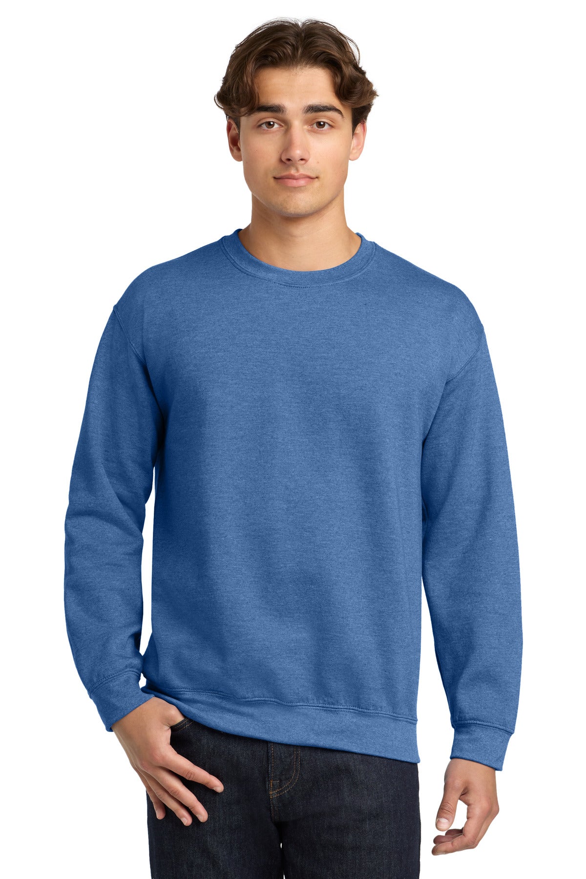 Gildan ®  - Heavy Blend™ Crewneck Sweatshirt.  18000 - Heather Sport Royal