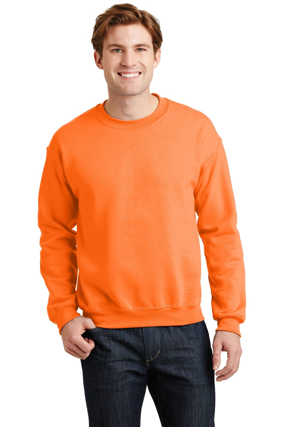 Gildan ®  - Heavy Blend™ Crewneck Sweatshirt.  18000 - S. Orange