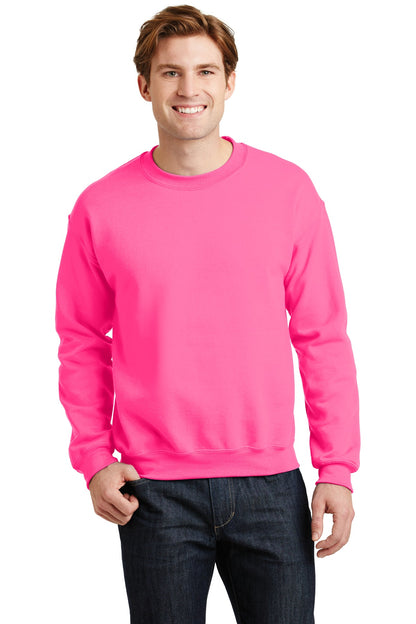 Gildan® - Heavy Blend™ Crewneck Sweatshirt.  18000 - Safety Pink