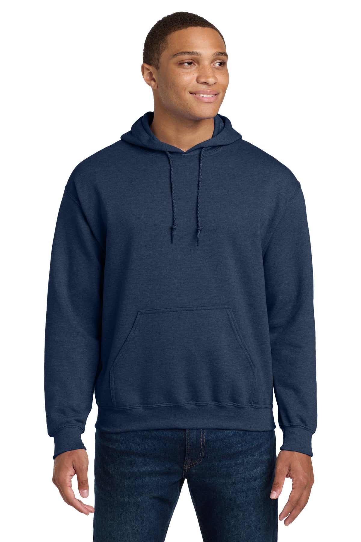 Gildan® - Heavy Blend™ Hooded Sweatshirt.  18500 - Heather Sport Dark Navy