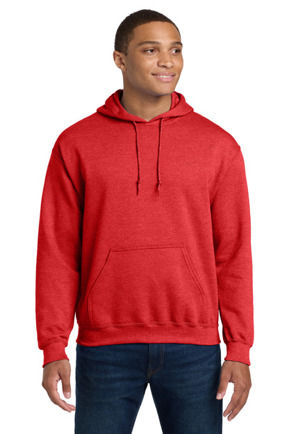 Gildan® - Heavy Blend™ Hooded Sweatshirt.  18500 - Heather Sport Scarlet