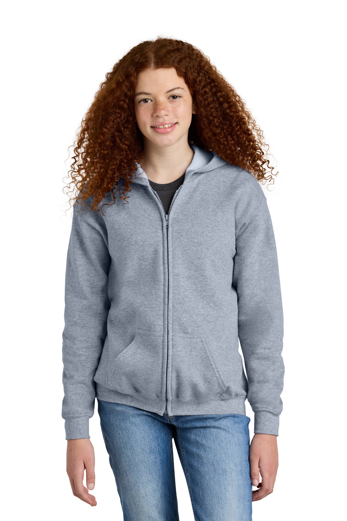 Gildan ®  Youth Heavy Blend ™  Full-Zip Hooded Sweatshirt. 18600B