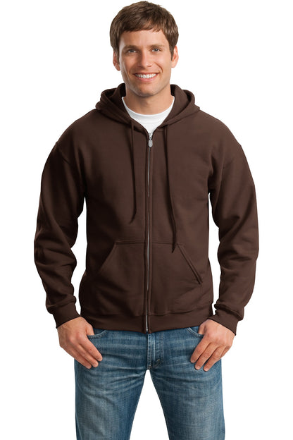 Gildan® - Heavy Blend™ Full-Zip Hooded Sweatshirt. 18600 - Dark Chocolate