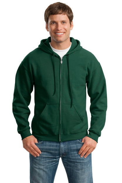 Gildan® - Heavy Blend™ Full-Zip Hooded Sweatshirt. 18600 - Forest Green