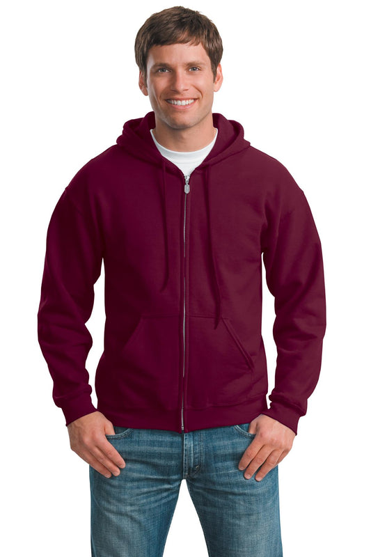 Gildan® - Heavy Blend™ Full-Zip Hooded Sweatshirt. 18600 - Maroon