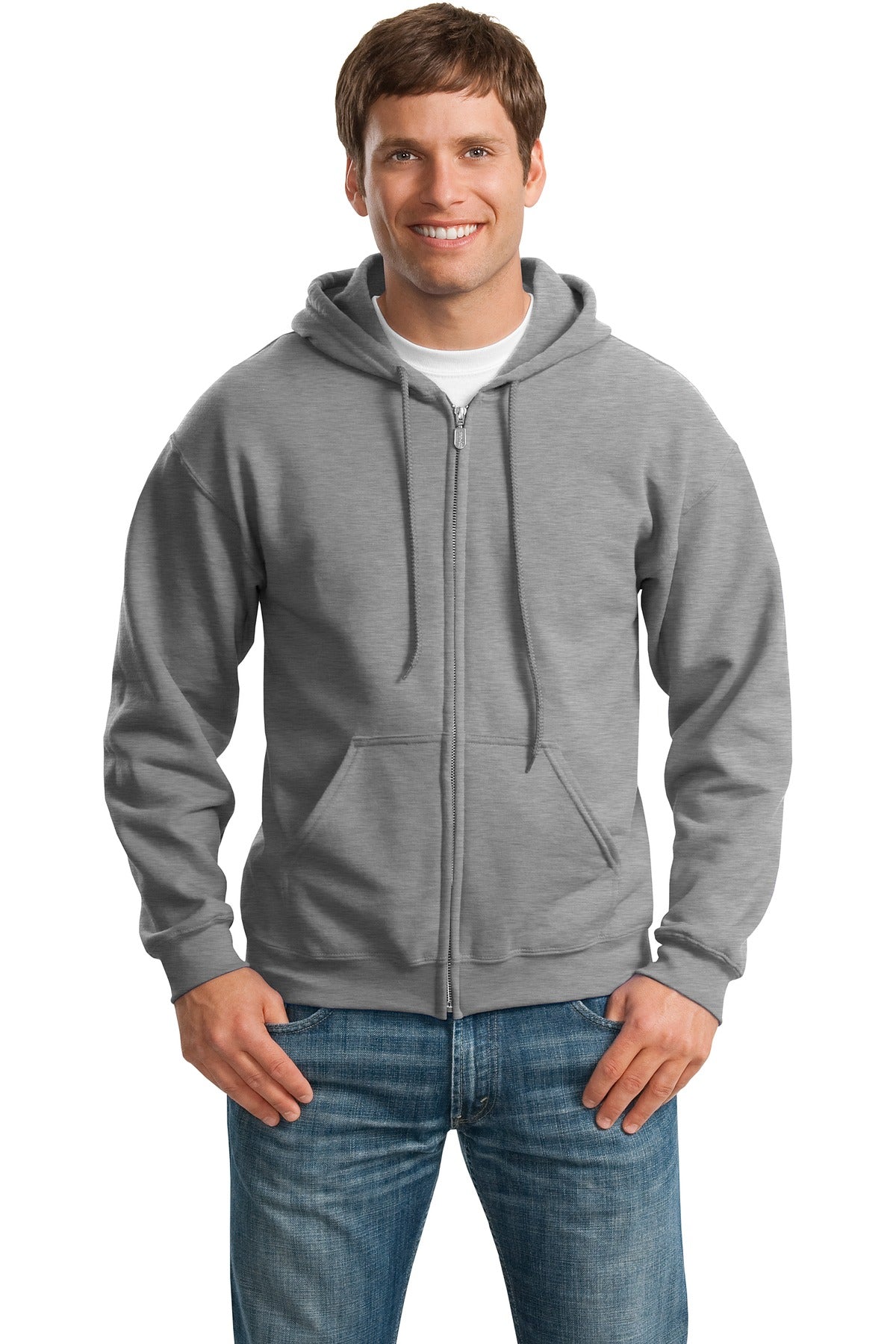 Gildan ®  - Heavy Blend™ Full-Zip Hooded Sweatshirt. 18600 - Sport Grey