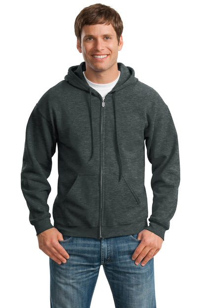 Gildan ®  - Heavy Blend™ Full-Zip Hooded Sweatshirt. 18600 - Dark Heather Grey