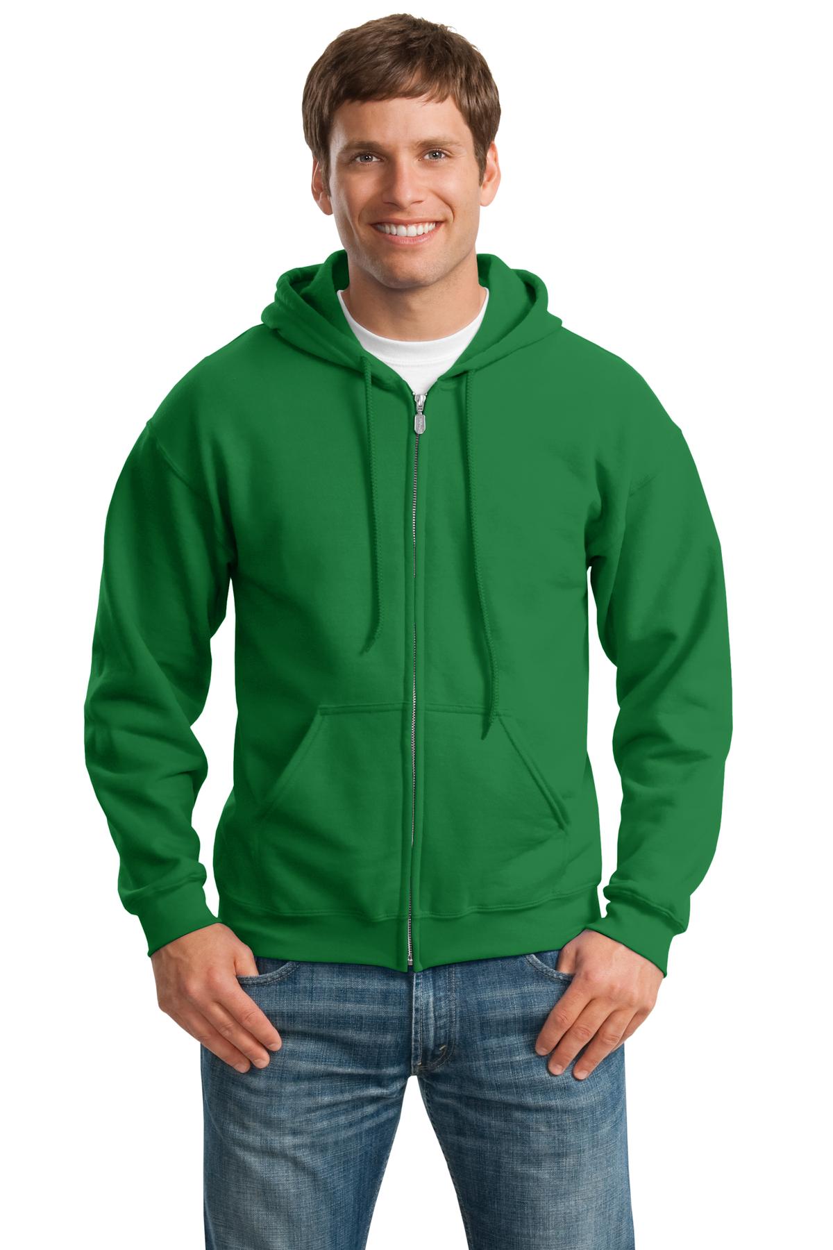 Gildan ®  - Heavy Blend™ Full-Zip Hooded Sweatshirt. 18600 - Irish Green