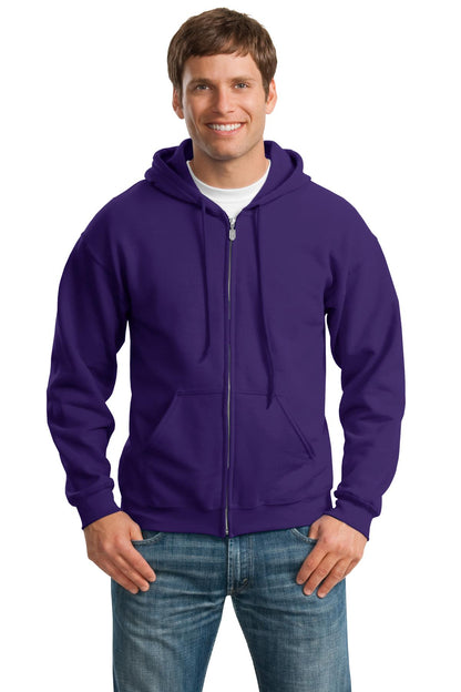 Gildan ®  - Heavy Blend™ Full-Zip Hooded Sweatshirt. 18600 - Purple