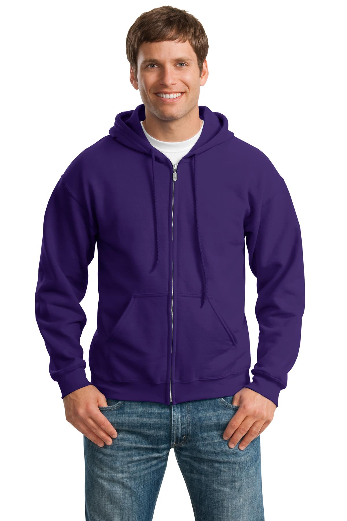 Gildan ®  - Heavy Blend™ Full-Zip Hooded Sweatshirt. 18600 - Purple