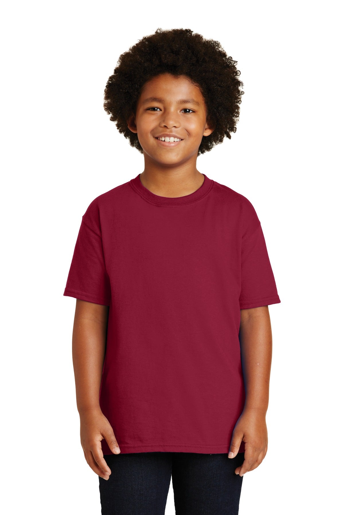 Gildan ®  - Youth Ultra Cotton ® 100% US Cotton T-Shirt. 2000B - Cardinal Red