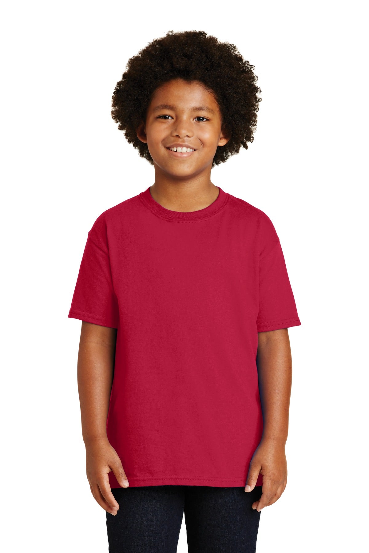 Gildan ®  - Youth Ultra Cotton ® 100% US Cotton T-Shirt. 2000B - Cherry Red