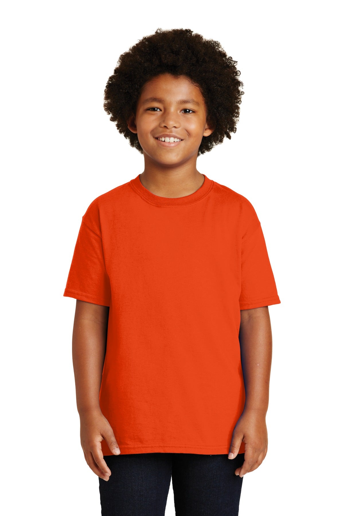 Gildan ®  - Youth Ultra Cotton ® 100% US Cotton T-Shirt. 2000B - Orange