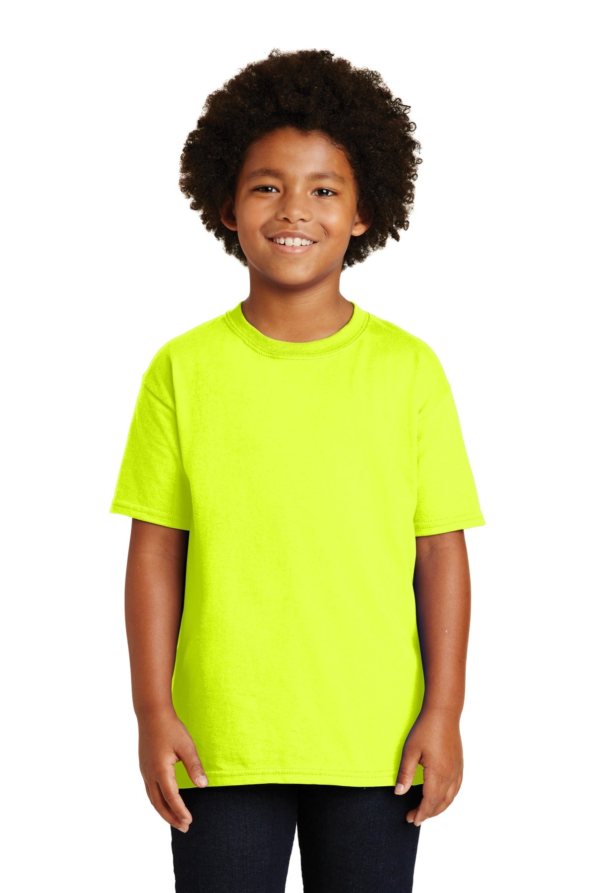 Gildan ®  - Youth Ultra Cotton ® 100% US Cotton T-Shirt. 2000B - Safety Green