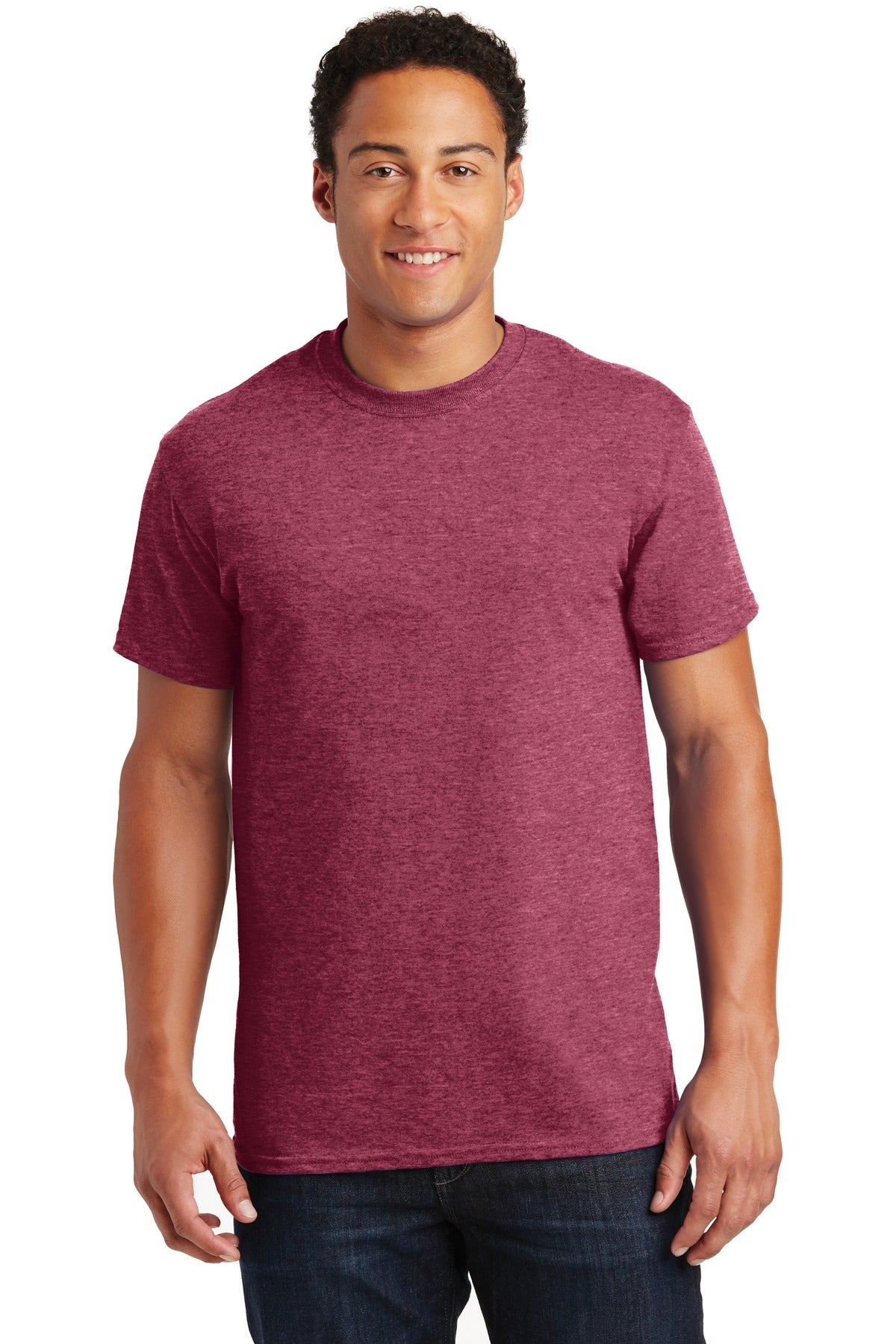 Gildan ®  - Ultra Cotton ®  100% US Cotton T-Shirt.  2000 - Heathered Cardinal