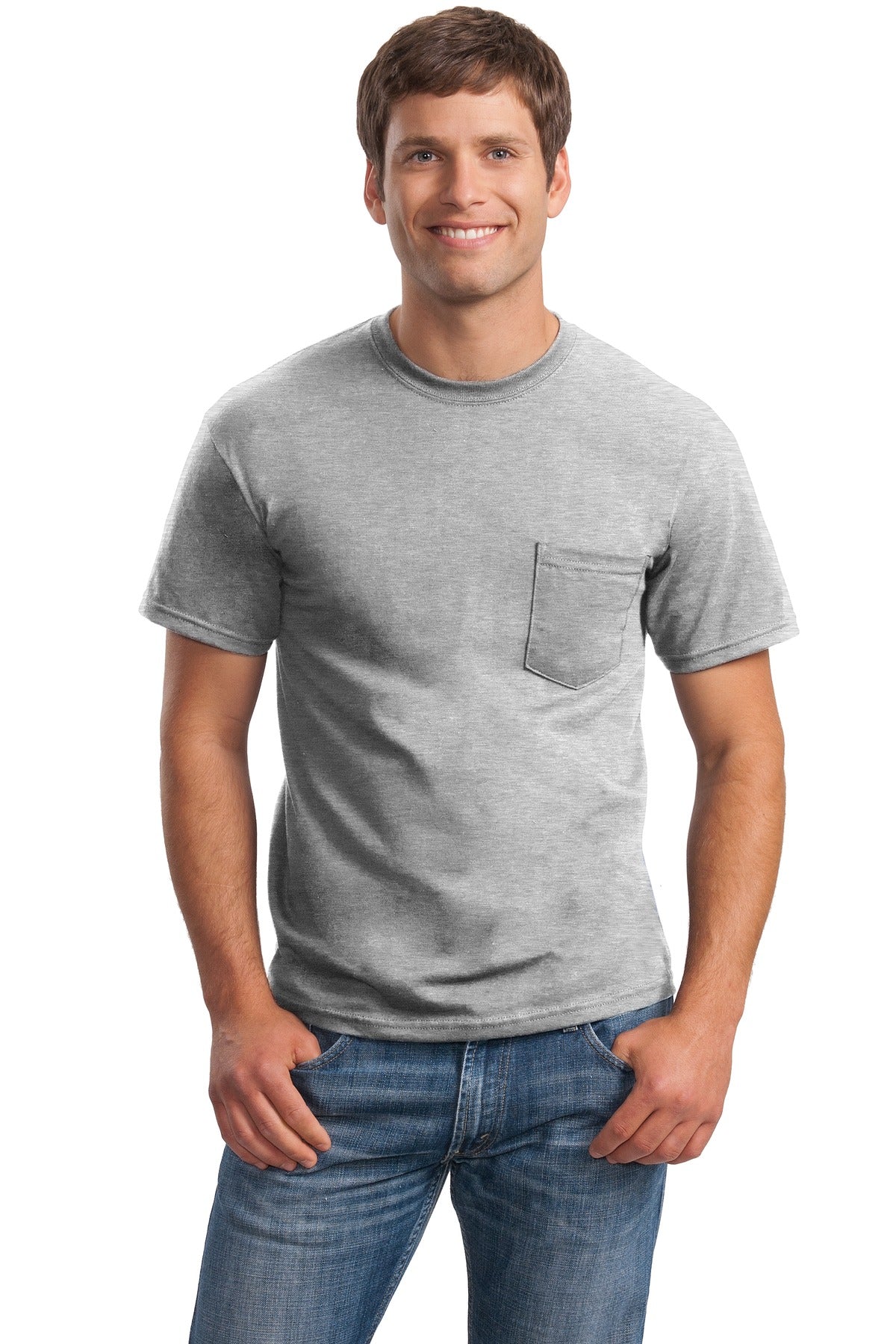 Gildan ®  - Ultra Cotton ®  100% US Cotton T-Shirt with Pocket.  2300