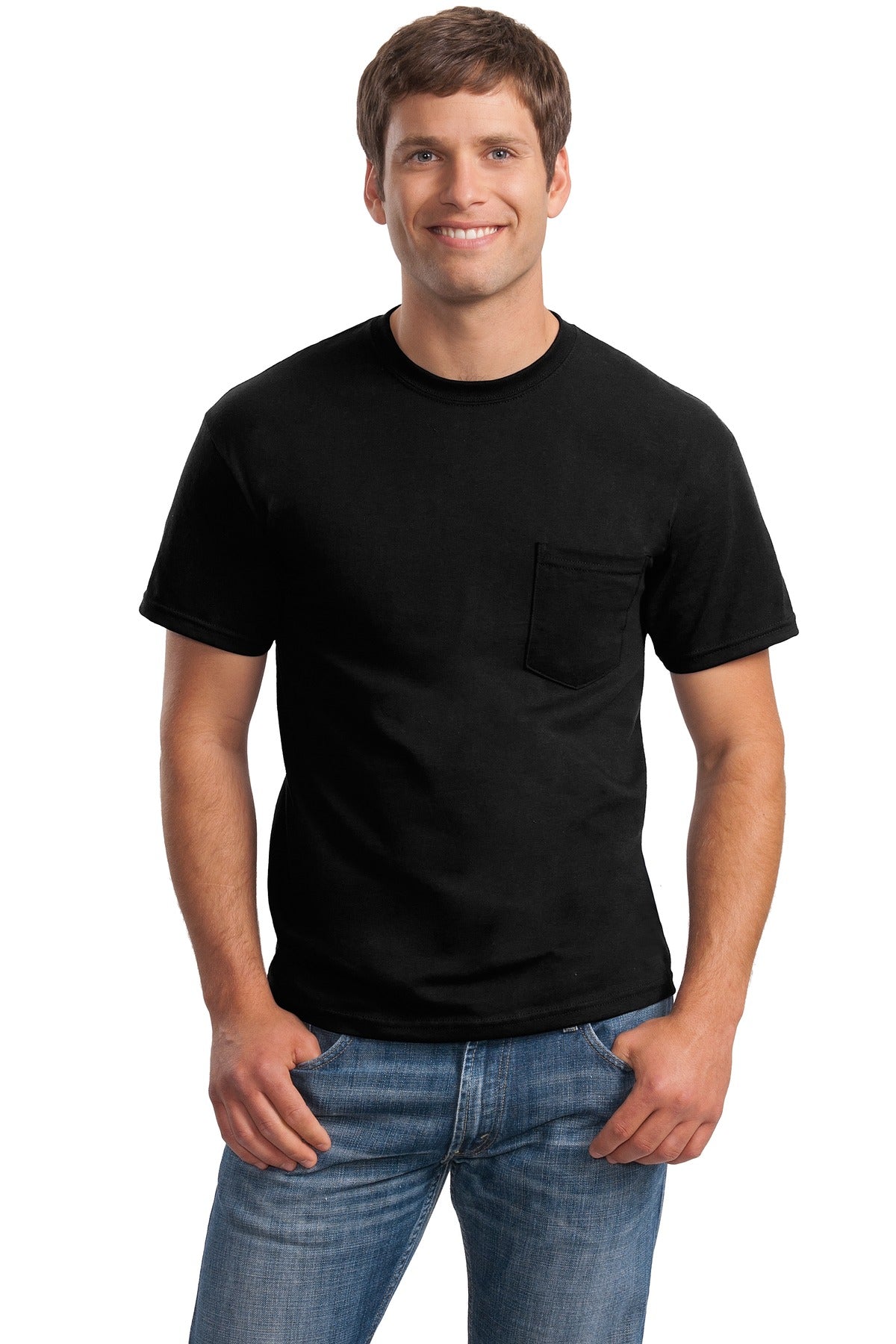 Gildan ®  - Ultra Cotton ®  100% US Cotton T-Shirt with Pocket.  2300