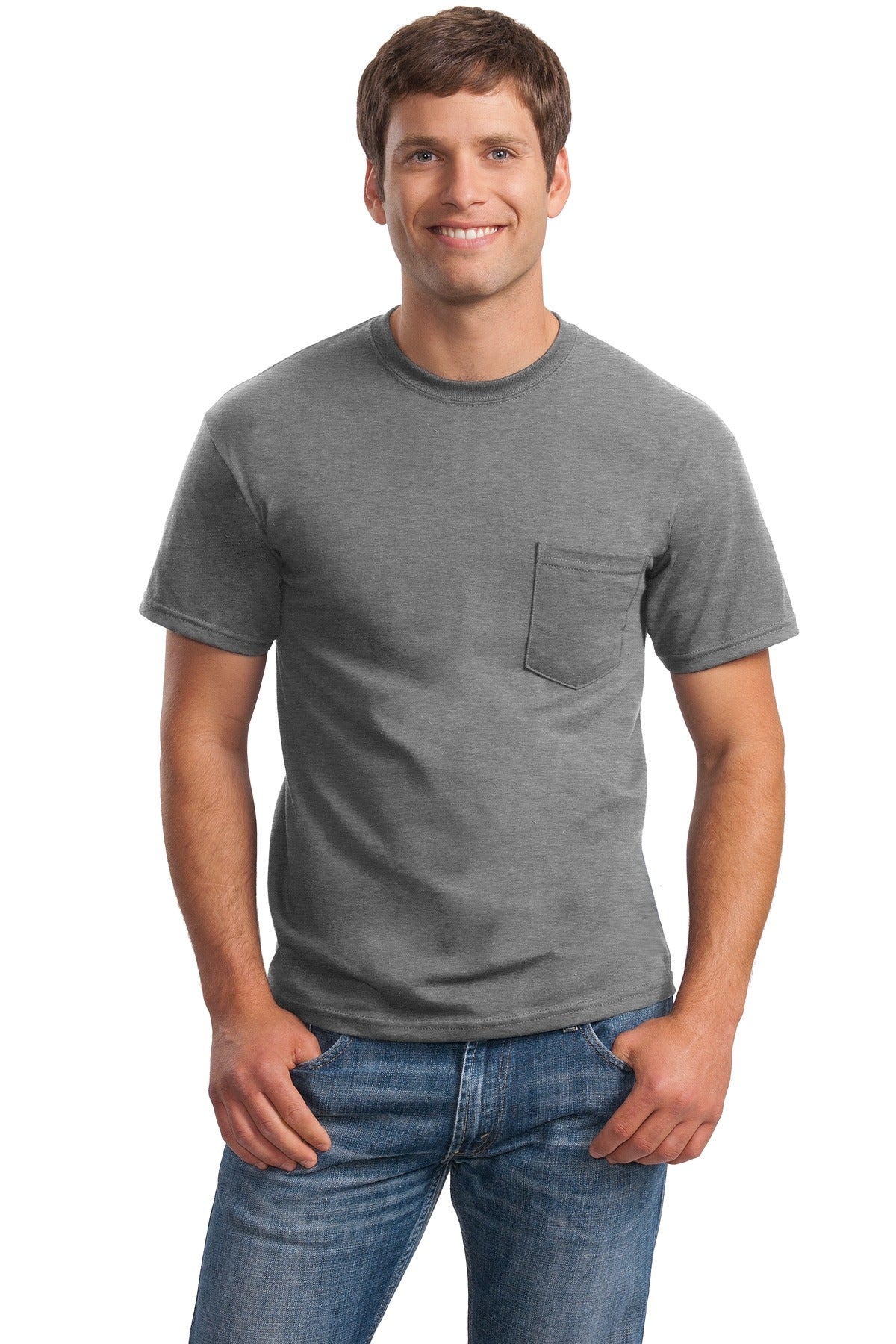 Gildan ®  - Ultra Cotton ®  100% US Cotton T-Shirt with Pocket.  2300