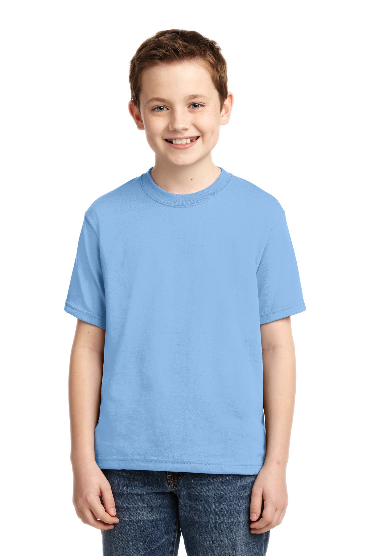 Jerzees ®  - Youth Dri-Power ®  50/50 Cotton/Poly T-Shirt.  29B - Light Blue