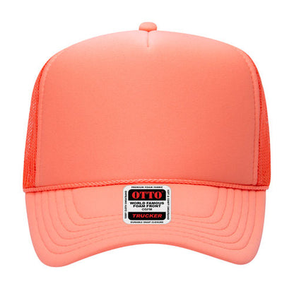 OTTO CAP 5 Panel High Crown Mesh Back Trucker Hat 39-165