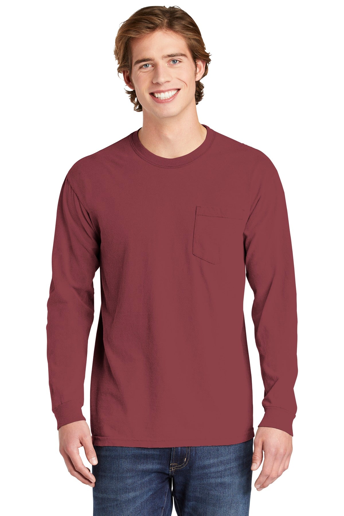 COMFORT COLORS  ®  Heavyweight Ring Spun Long Sleeve Pocket Tee. 4410