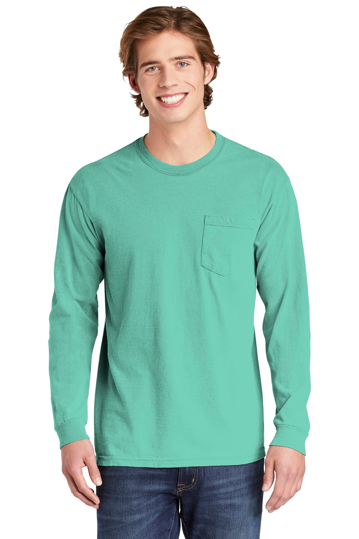 COMFORT COLORS  ®  Heavyweight Ring Spun Long Sleeve Pocket Tee. 4410