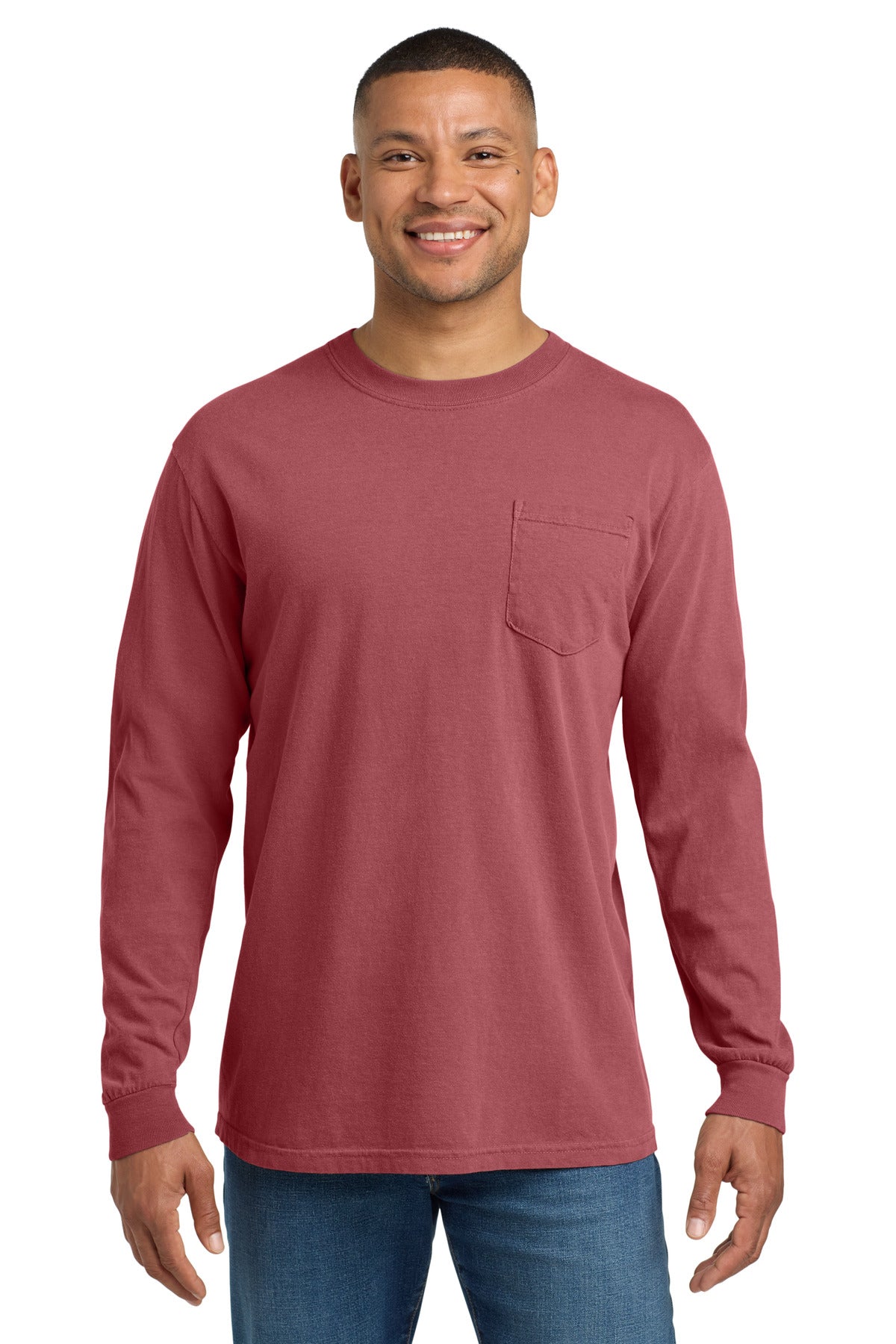 COMFORT COLORS  ®  Heavyweight Ring Spun Long Sleeve Pocket Tee. 4410