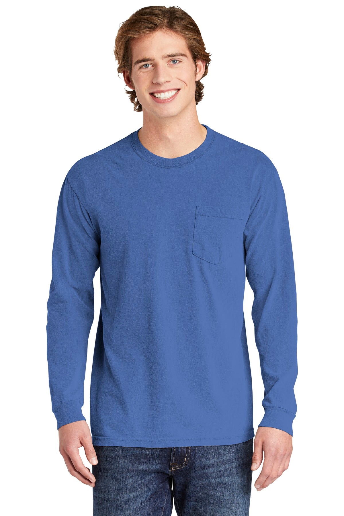 COMFORT COLORS  ®  Heavyweight Ring Spun Long Sleeve Pocket Tee. 4410