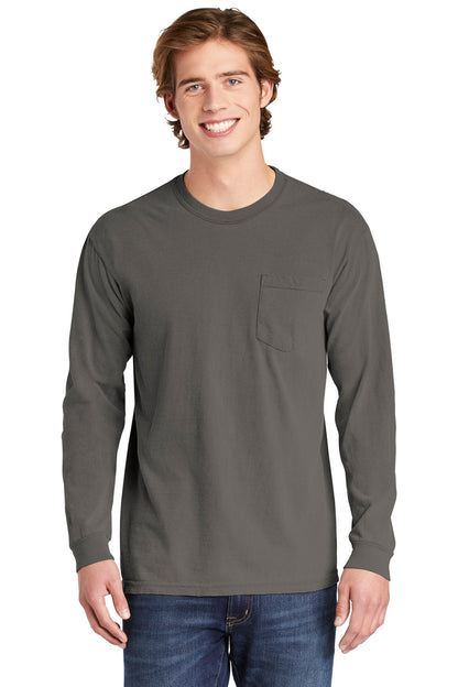 COMFORT COLORS  ®  Heavyweight Ring Spun Long Sleeve Pocket Tee. 4410