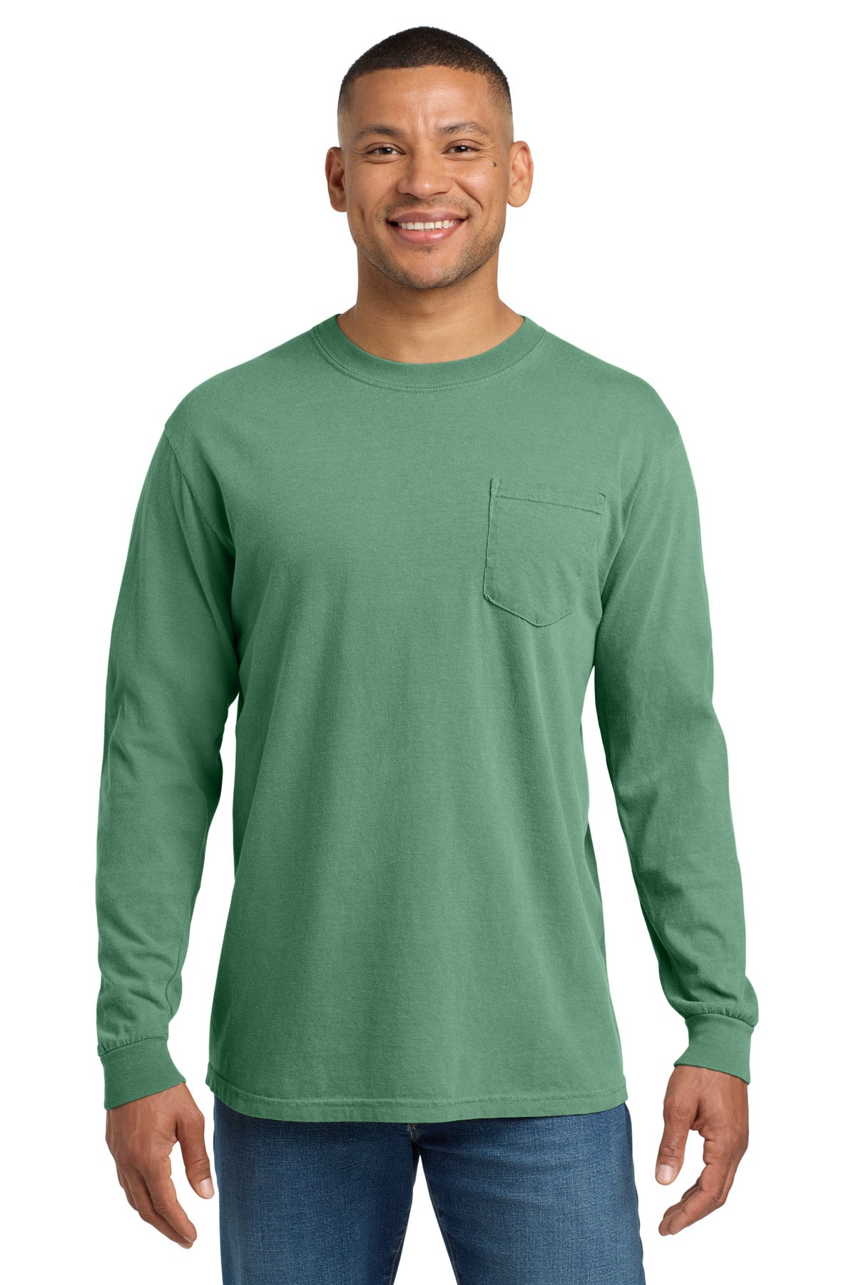 COMFORT COLORS  ®  Heavyweight Ring Spun Long Sleeve Pocket Tee. 4410