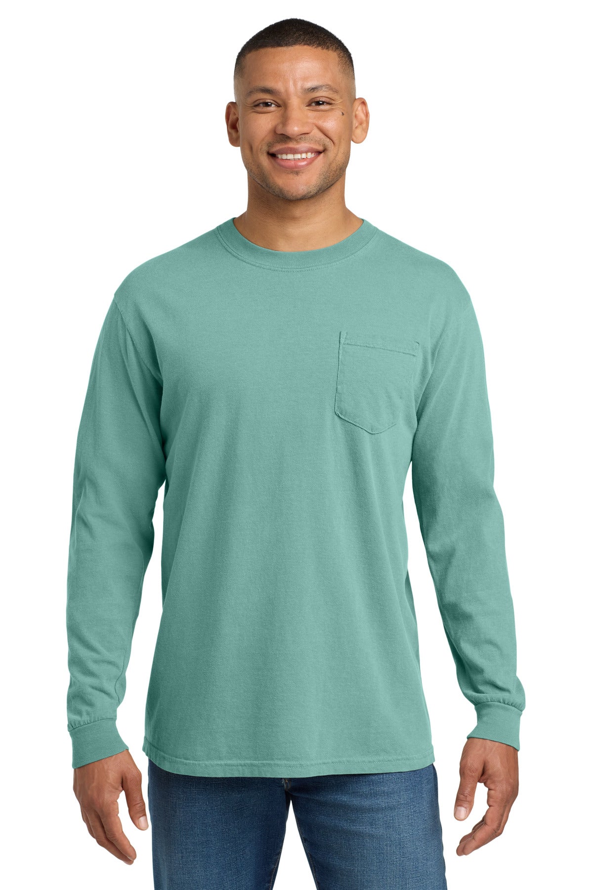 COMFORT COLORS  ®  Heavyweight Ring Spun Long Sleeve Pocket Tee. 4410