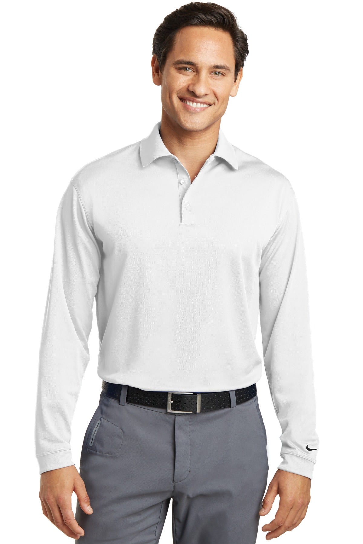 Nike Long Sleeve Dri-FIT Stretch Tech Polo. 466364