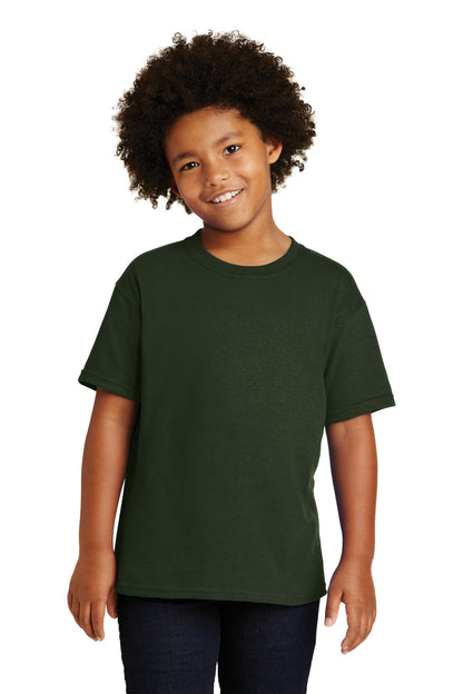 Gildan ®  - Youth  Heavy Cotton ™  100% Cotton T-Shirt.  5000B - Forest