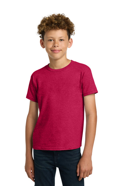 Gildan ®  - Youth  Heavy Cotton ™  100% Cotton T-Shirt.  5000B - Heather Red