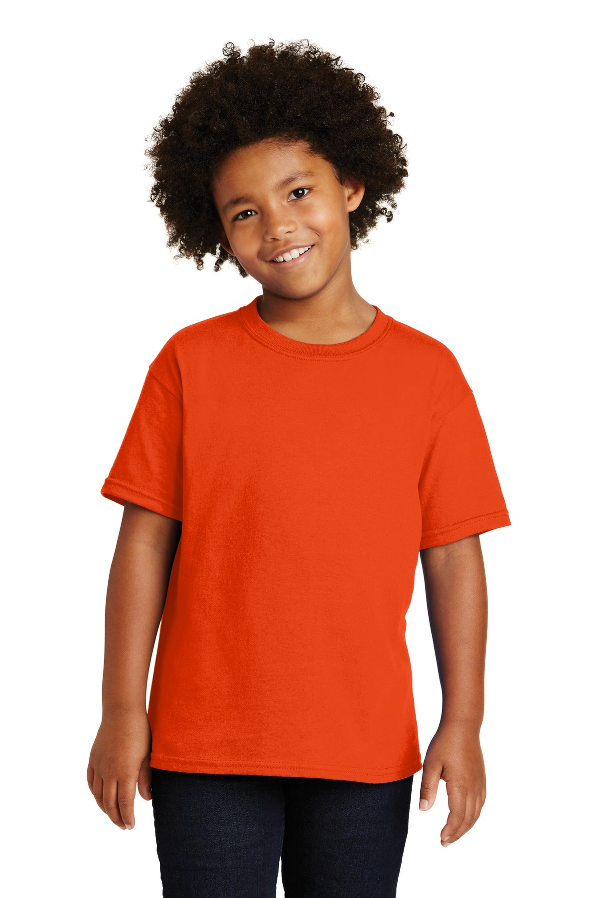 Gildan ®  - Youth  Heavy Cotton ™  100% Cotton T-Shirt.  5000B - Orange