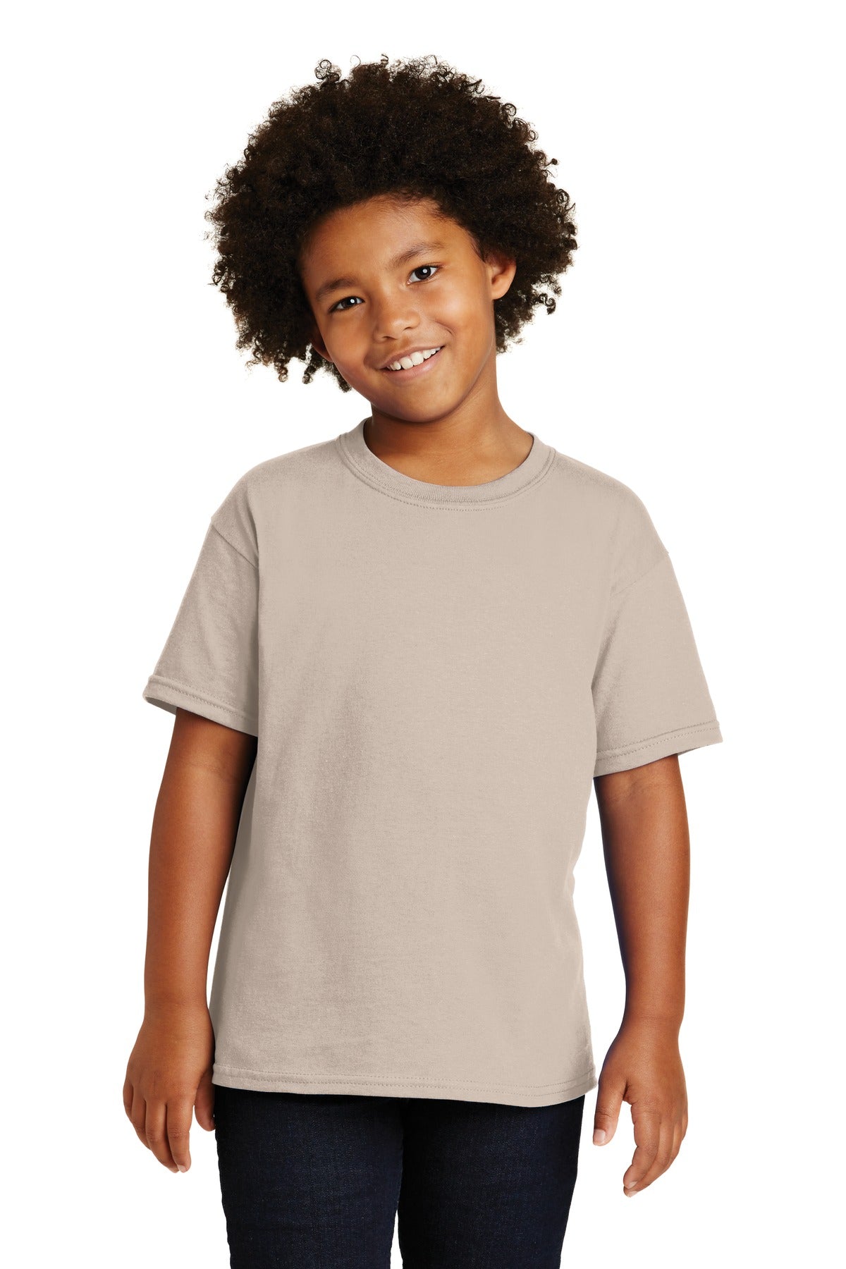 Gildan ®  - Youth  Heavy Cotton ™  100% Cotton T-Shirt.  5000B - Sand