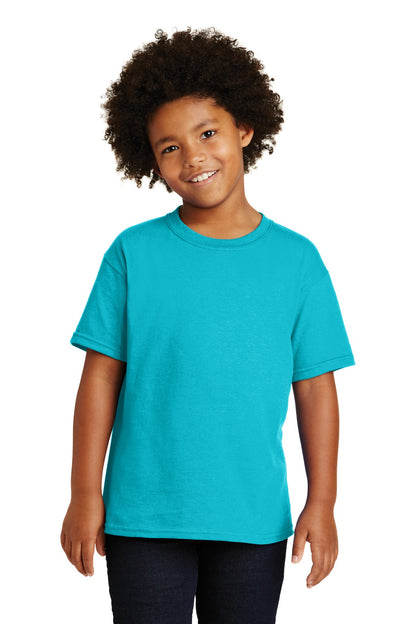 Gildan ®  - Youth  Heavy Cotton ™  100% Cotton T-Shirt.  5000B - Tropical Blue