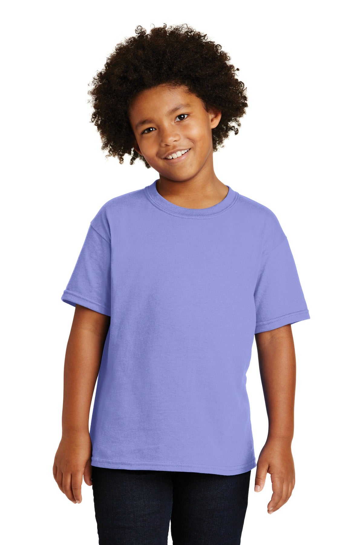 Gildan ®  - Youth  Heavy Cotton ™  100% Cotton T-Shirt.  5000B - Violet