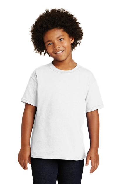 Gildan ®  - Youth  Heavy Cotton ™  100% Cotton T-Shirt.  5000B - White