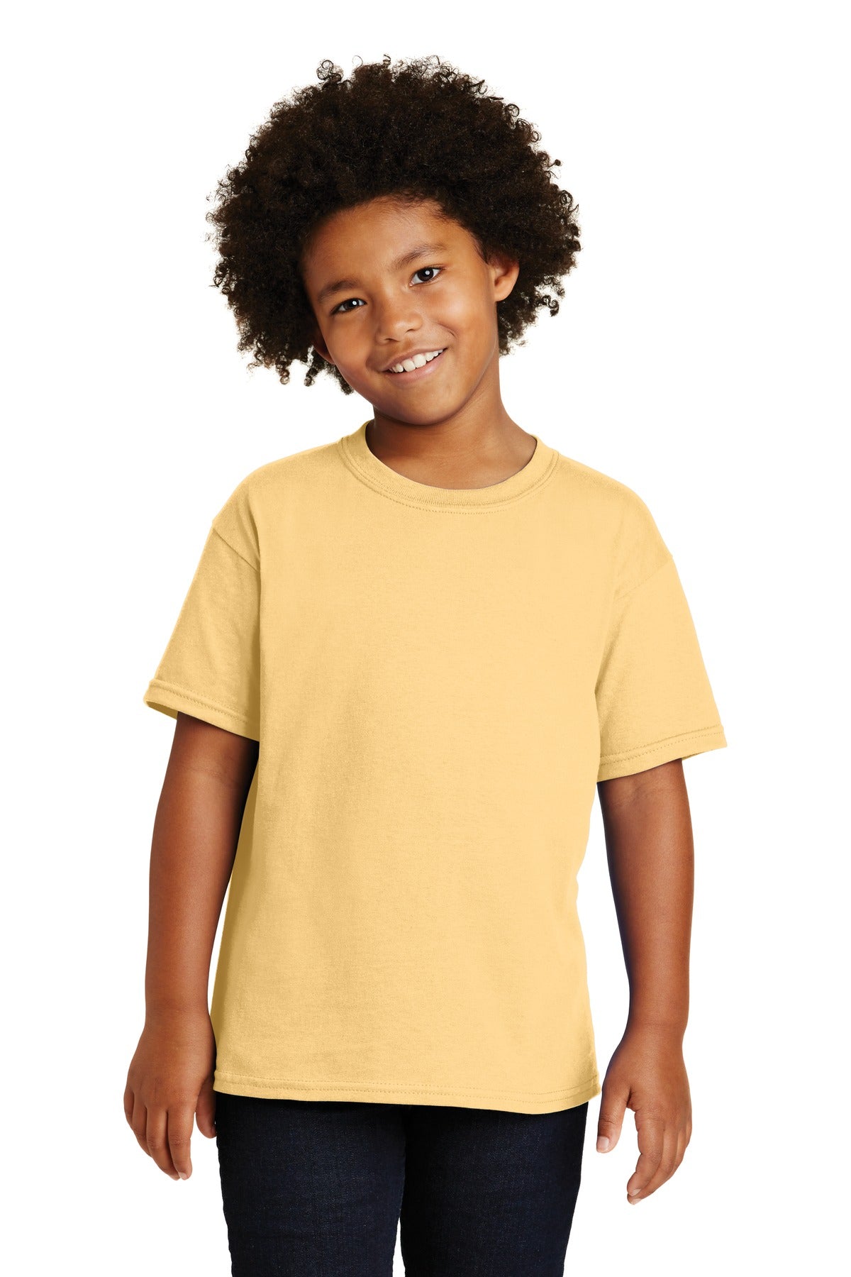 Gildan ®  - Youth  Heavy Cotton ™  100% Cotton T-Shirt.  5000B - Yellow Haze