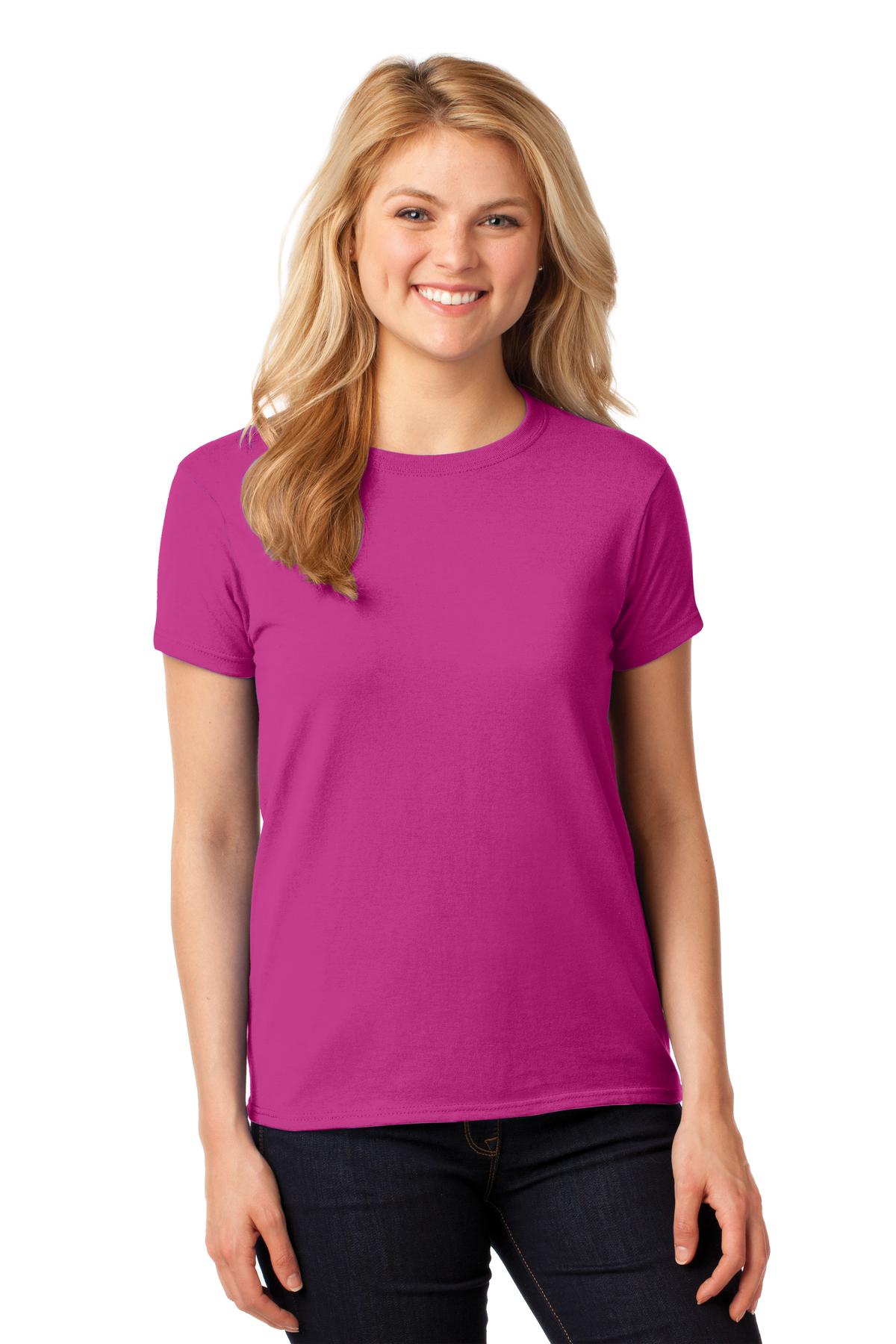 Gildan ®  Women's Heavy Cotton™ 100% Cotton T-Shirt. 5000L - Heliconia