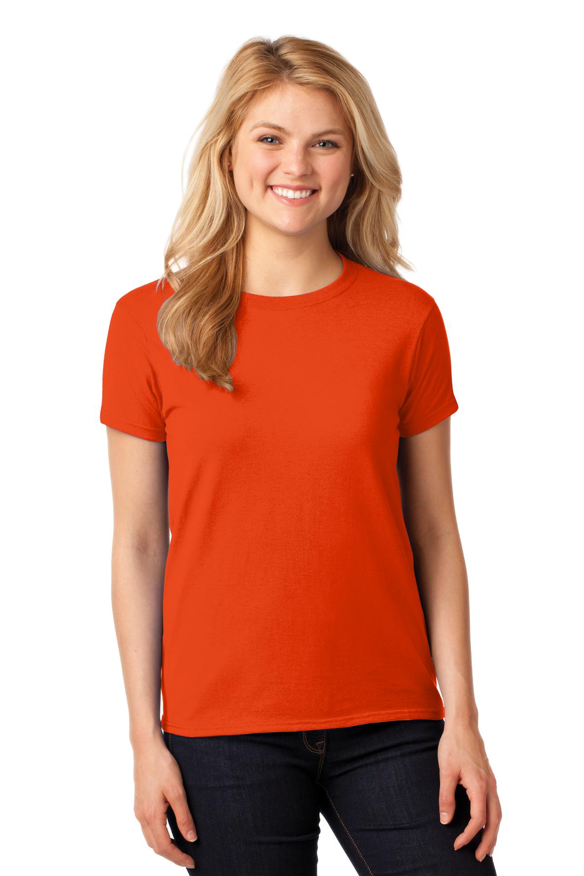 Gildan ®  Women's Heavy Cotton™ 100% Cotton T-Shirt. 5000L - Orange