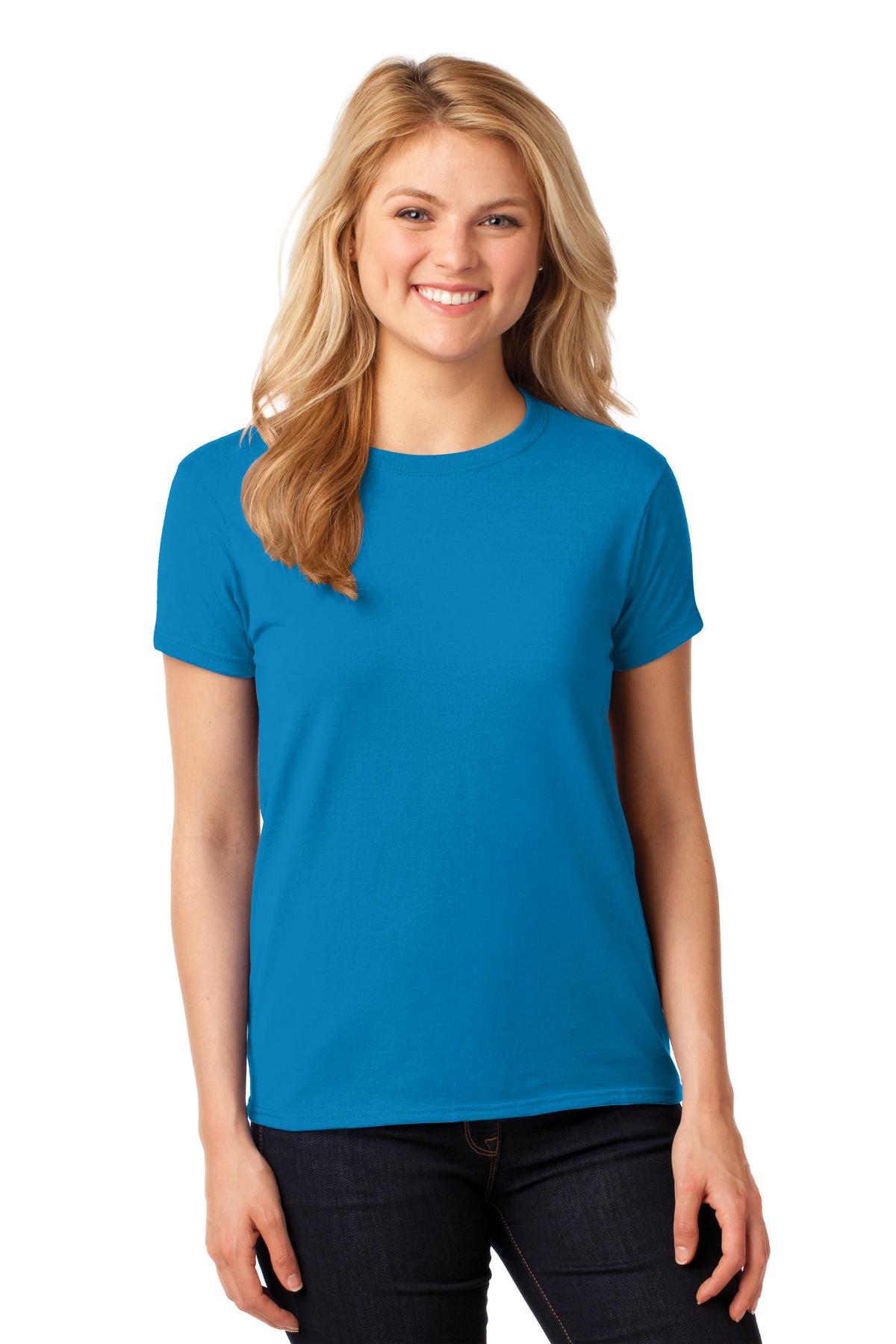 Gildan ®  Women's Heavy Cotton™ 100% Cotton T-Shirt. 5000L - Sapphire