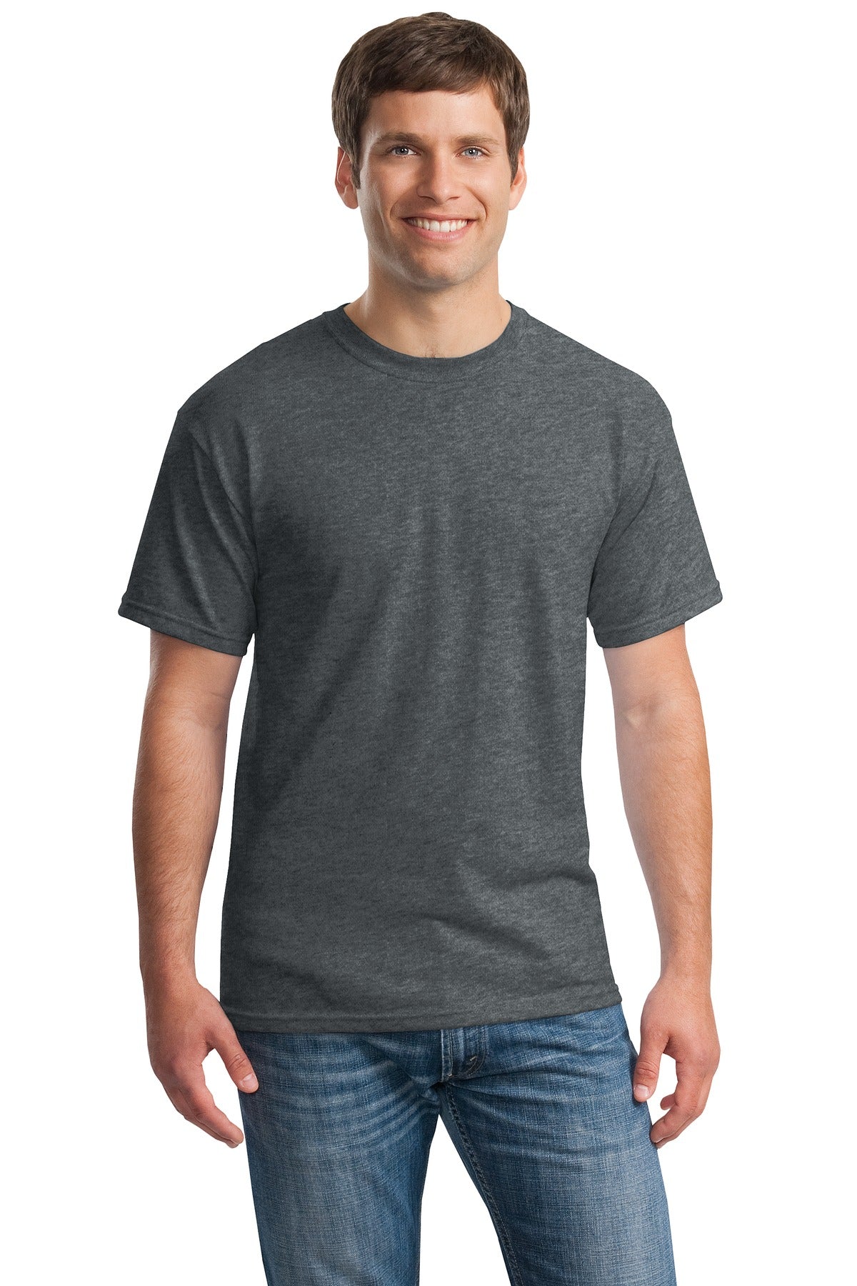 Gildan ®  - Heavy Cotton ™  100% Cotton T-Shirt.  5000 - Dark Heather