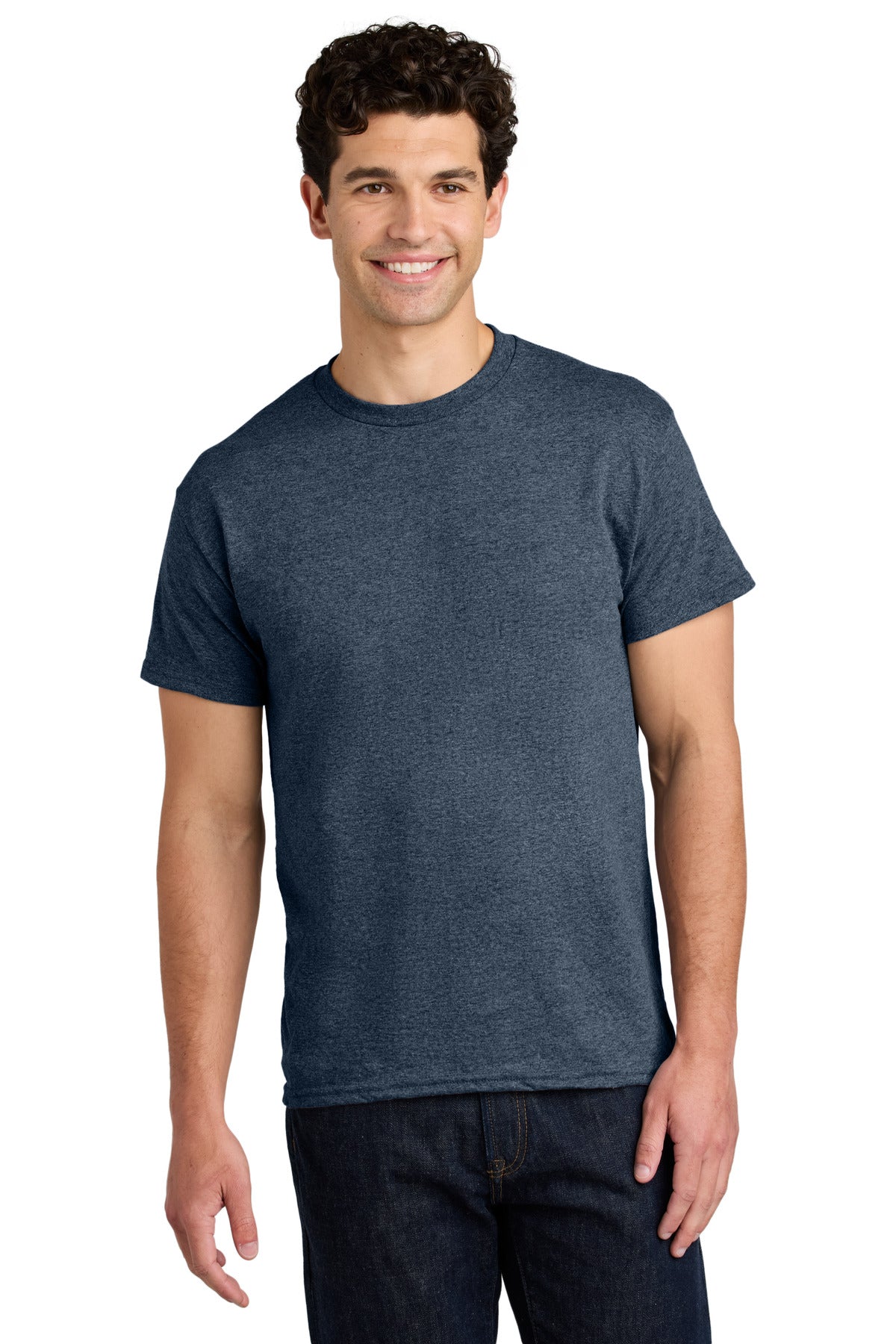 Gildan ®  - Heavy Cotton ™  100% Cotton T-Shirt.  5000 - Heather Navy