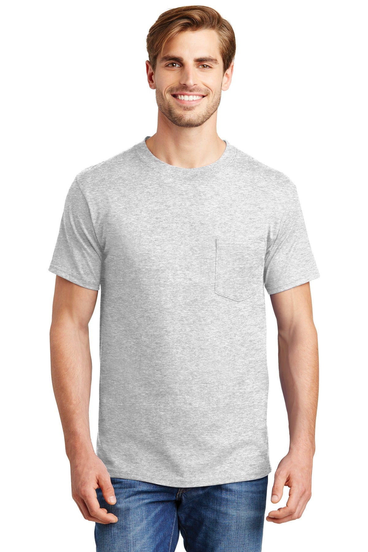 Hanes ®  Beefy-T ®  - 100% Cotton T-Shirt with Pocket. 5190