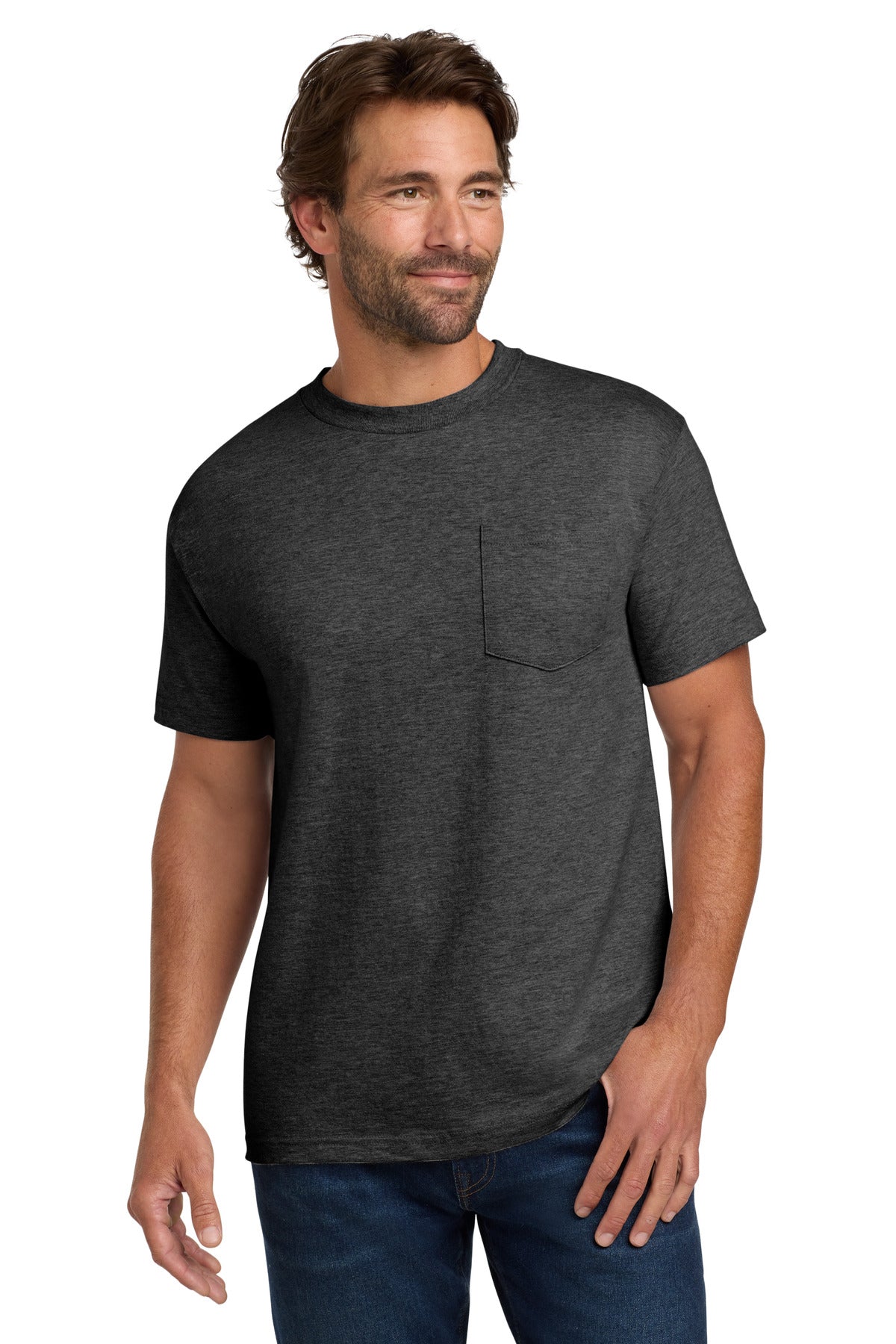 Hanes ®  Beefy-T ®  - 100% Cotton T-Shirt with Pocket. 5190